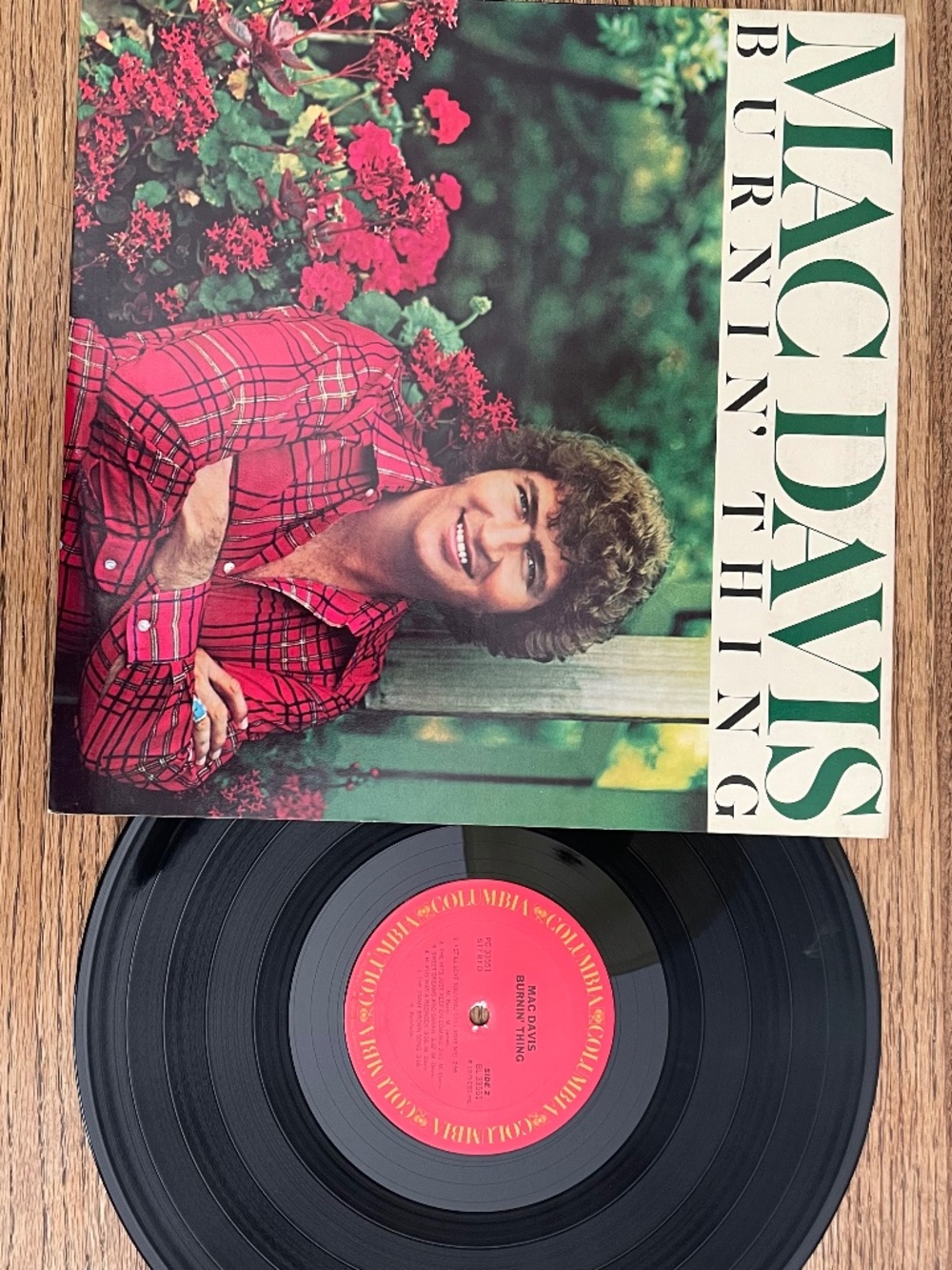 Mac Davis – Burnin' Thing Vinyl, LP 1975 Columbia